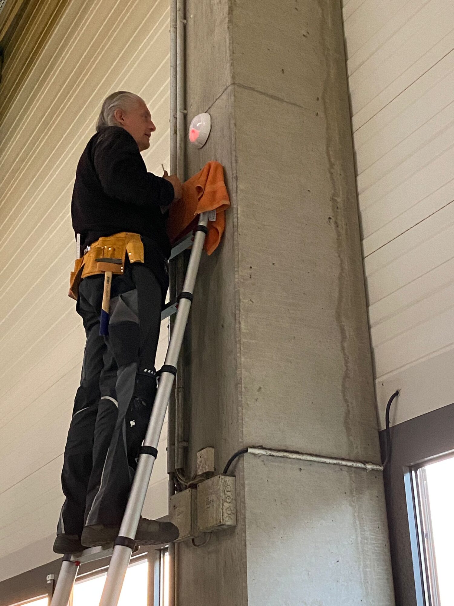 Montage des Infraschallsensors